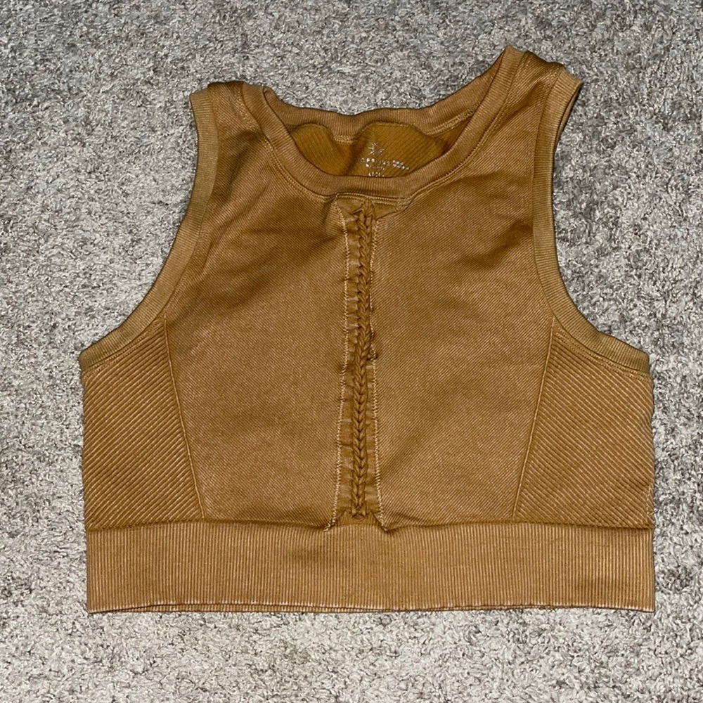Tan Aerie Sports Bra